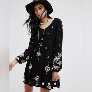 Free People Woman’s Embroidered Mini Dress